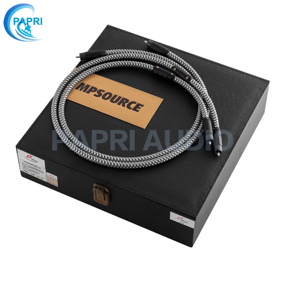 PAPRI 1 пара MPSOURCE Wonderland сигнальная линия 6N OCC родиевое покрытие разъем RCA провод для