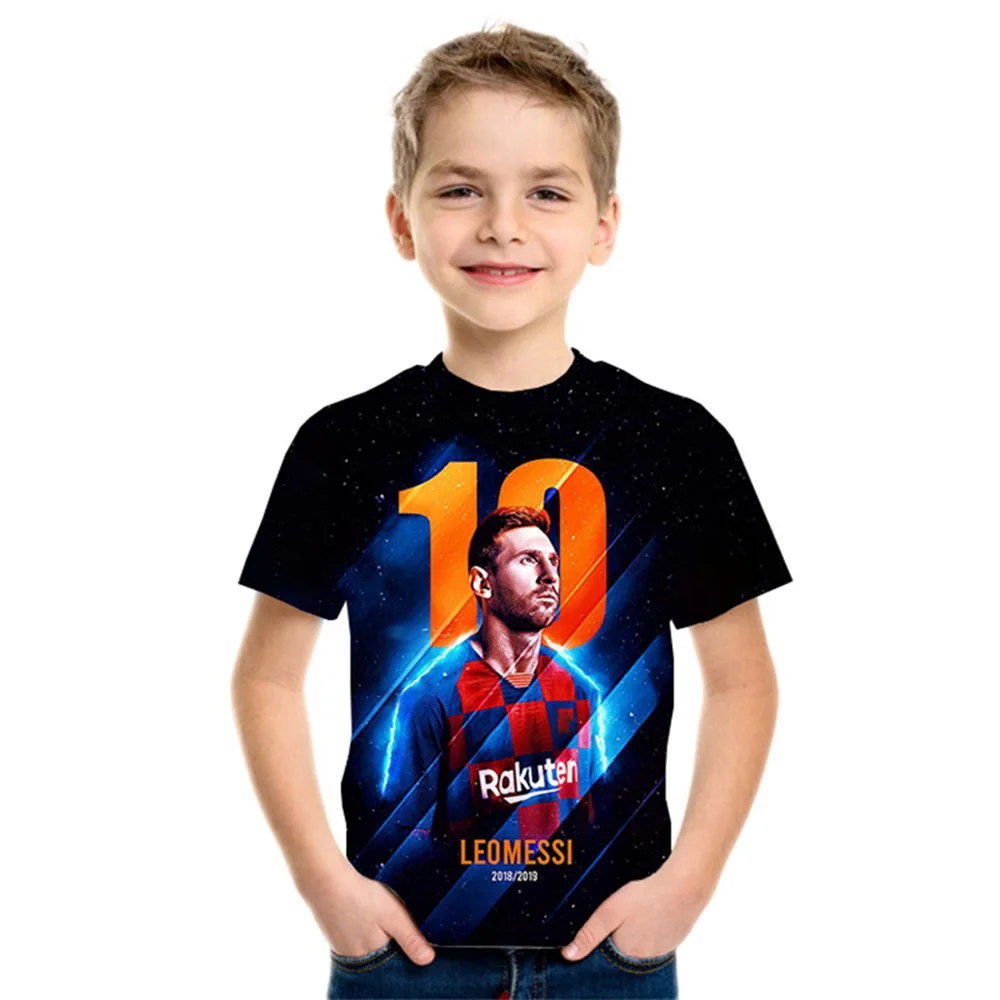 

2021 new 3D printing boy girl top t-shirt clothing cartoon anime casual short-sleeved children's clothing fashion t-shirt