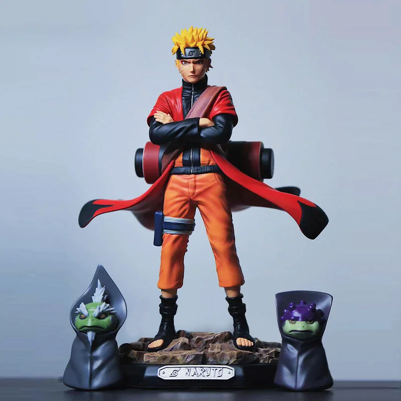 

30cm Uzumaki Naruto Sage Anime Action Figures Pvc Toys Shippuden Collector Figurine Uchiha Sasuke Brinquedos Model Doll Figma