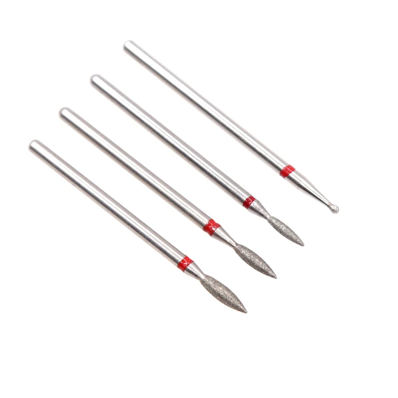 4PCS Diamond Cutters for Manicure Set Silicon Ceramic Stone Nail Drill Bits Rotary Cuticle Burr Milling Pedicure | Красота и здоровье
