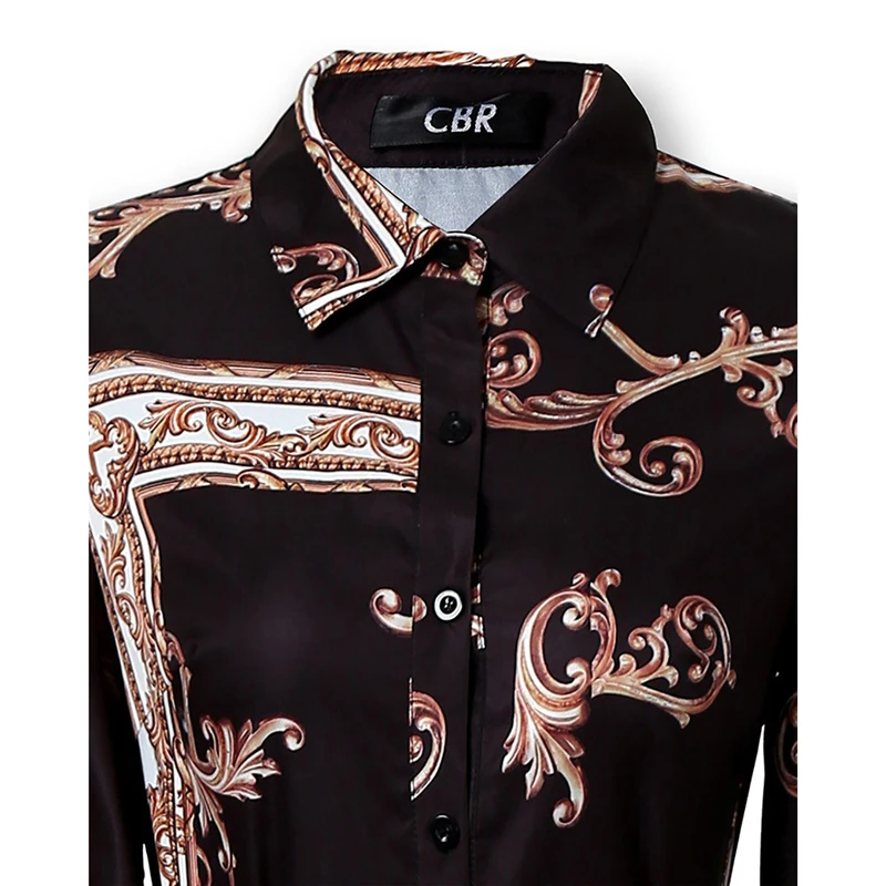 Новое модное женское асимметричное платье с отложным воротником и цветочным