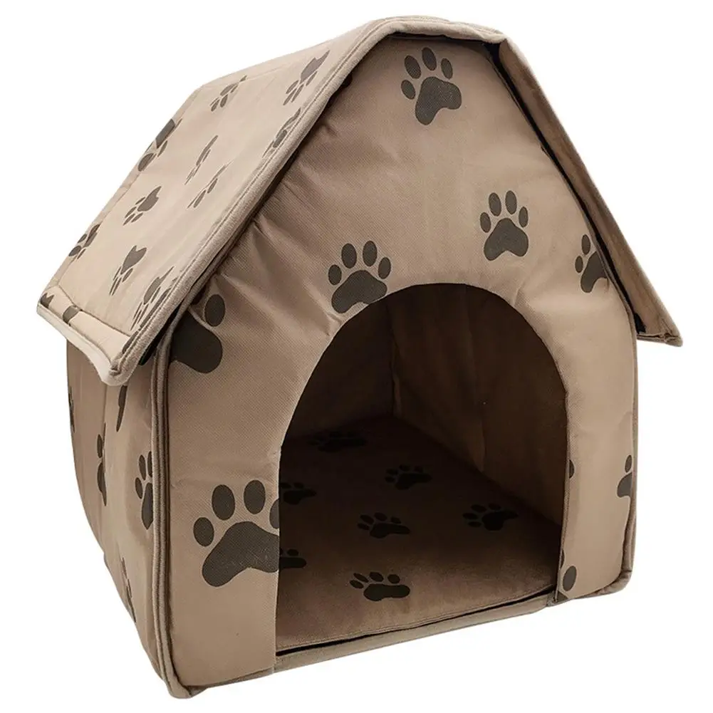 pet dog bed foldable dog house small footprint pet bed tent cat kennel indoor and outdoor portable travel convenient supplies free global shipping