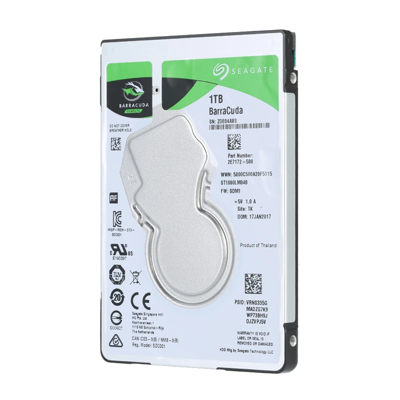 Внутренний жесткий диск для ноутбука Seagate 2 5 дюйма 1 ТБ 7 мм 5400 об/мин SATA 6 128 Мб кэш