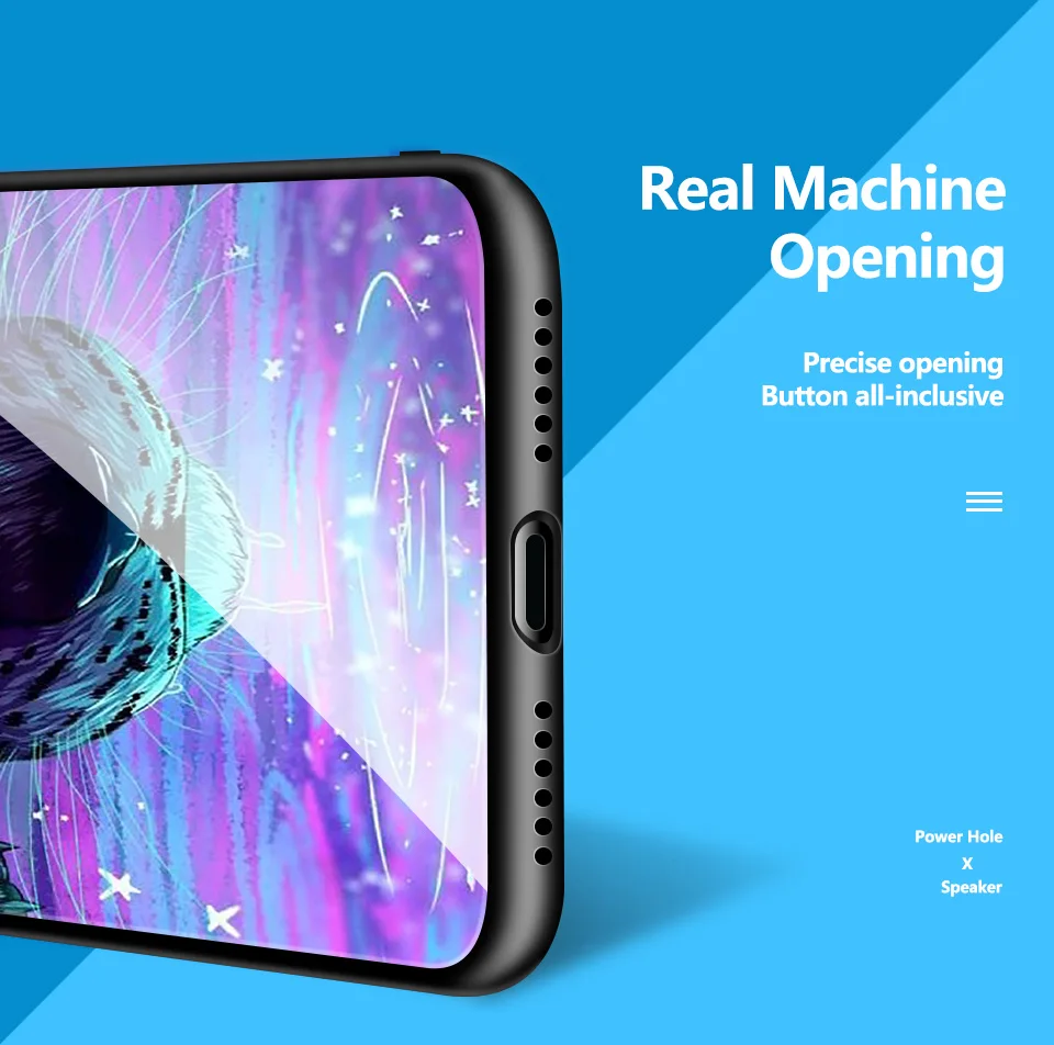 Для Xiaomi Redmi Note 6 звездный узор закаленное стекло чехол для телефона Redmi Note 7 мягкий силиконовый край полная защита жесткий чехол