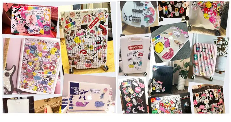 

Anime Attack on Titan Cute Paster Cartoon Sticker Waterproof DIY Guitar Skateboard Luggage Phone Decal Decor Toy Cosplay