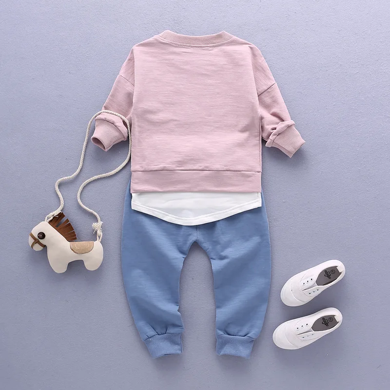 

2021 Children Clothing Set Baby's Sets Children's Kids Autumn Boy Outfit Sports Suit Set 1-4T Boys Girls Set Child Suit Clothes