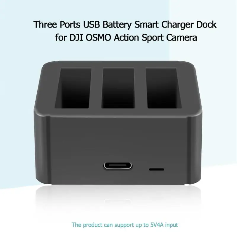 3 в 1 USB зарядное устройство type-C зарядный порт Аккумулятор ящик для DJI OSMO действие