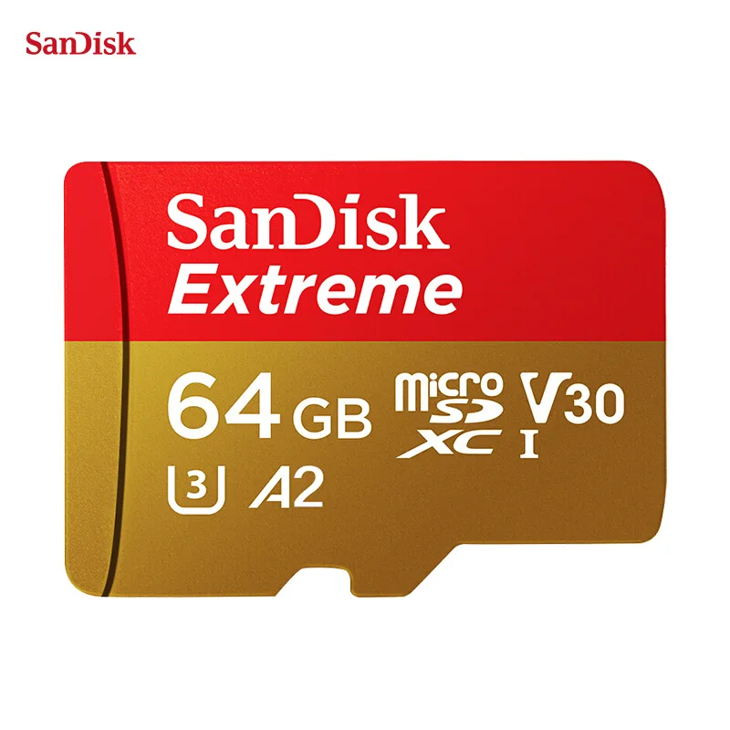 64G 90M Карта памяти SanDisk micro sd 32 Гб 16 Гб 64 Гб 128 ГБ 8 ГБ microSD UHS-I class 10 V30 U3 A1 карта памяти micro sd - Емкость: 64G 90M