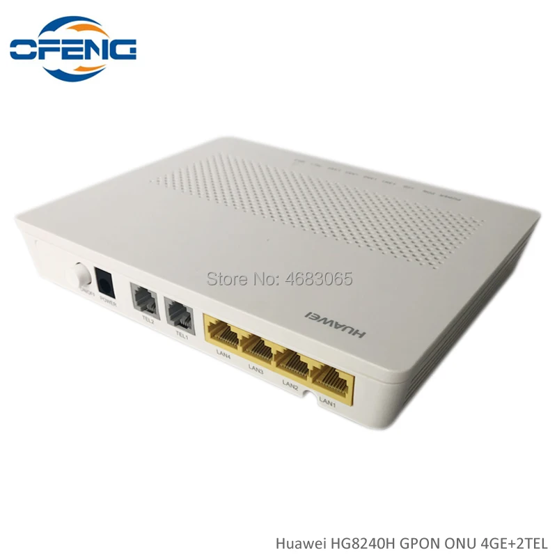 Huawei new HG8240H GPON ONU/ONT с 4GE + 2TEL английская Настройка прошивки SIP FTTH волоконно