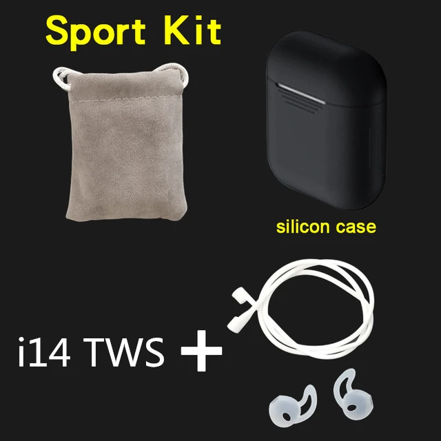 i14 black I14 TWS беспроводные наушники Hifi Bluetooth 5,0 наушники, гарнитура для видеоигр шум отмена воздуха точка гарнитура наушники с Micr pk i30 tws - Цвет: i14 black