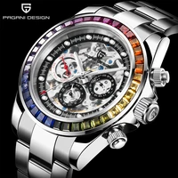 pagani design automatic watch for men mechanical skeleton watches stainless steel waterproof fashion business relogio masculino