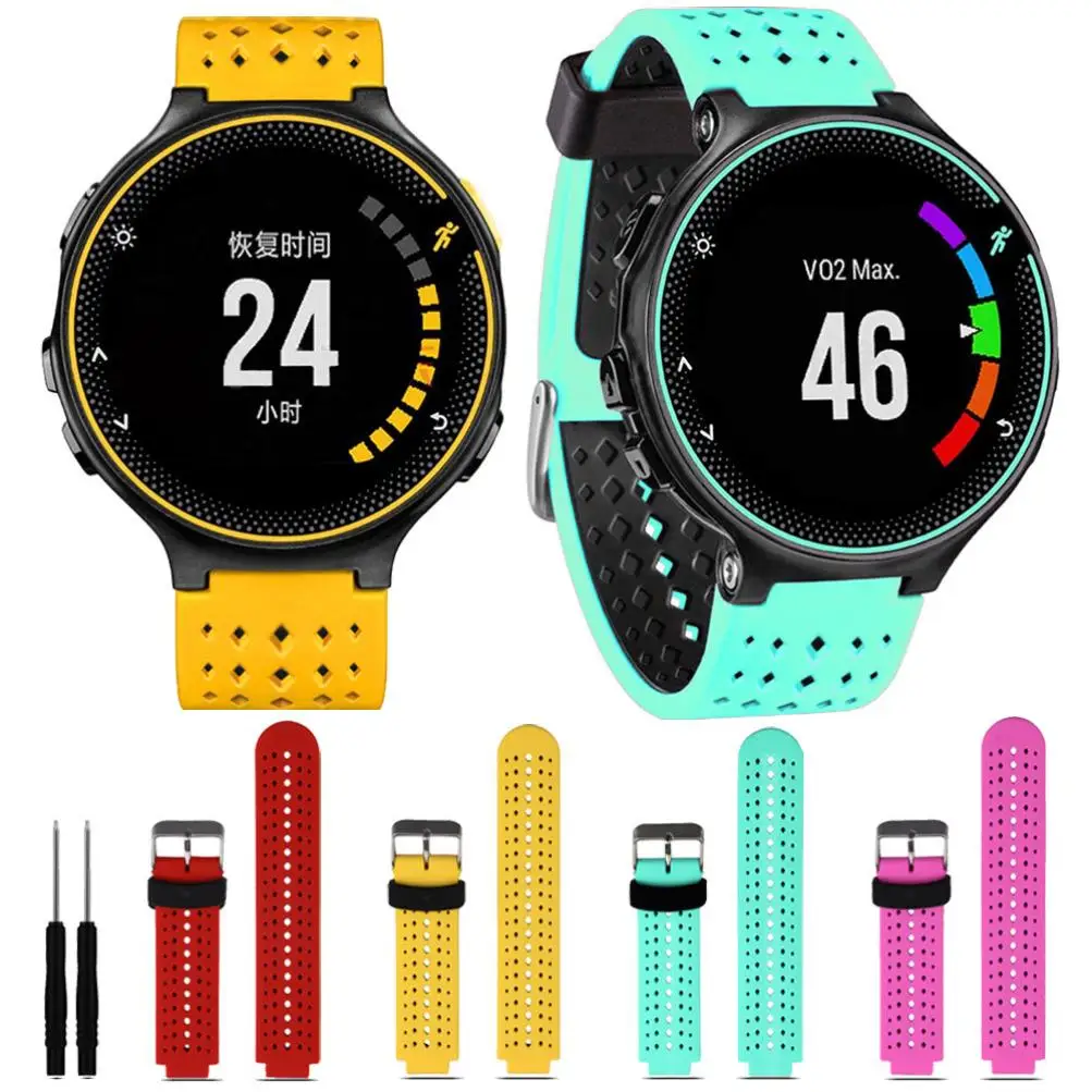 

Sport Replacement Silicone Strap for Garmin Forerunner 735 235 220 230 620 630 S20 735XT Wristband Smart Watch Band Bracelet