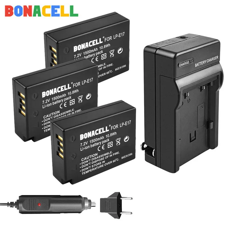 Фото Литий-ионный аккумулятор Bonacell для Canon 7,2 В, 1500 мАч, с заменой зарядного устройства CanonEOS 200D M3 M6 750D 760D T6i T6s №4