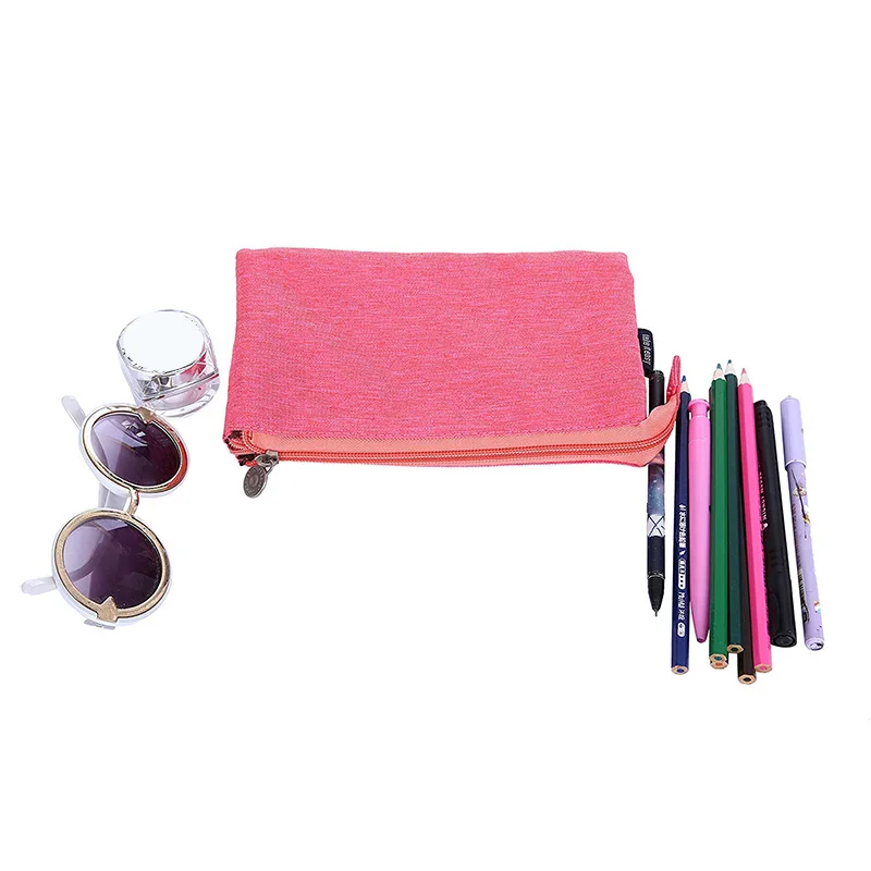 Супер вместительный чехол для карандашей три отсека держатель сумка ручек