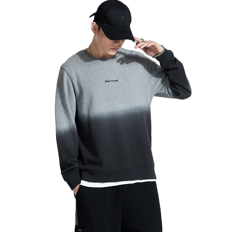 Vomint new contrast color sweater men's autumn and winter cotton long sleeve multi-color Arn Wash |