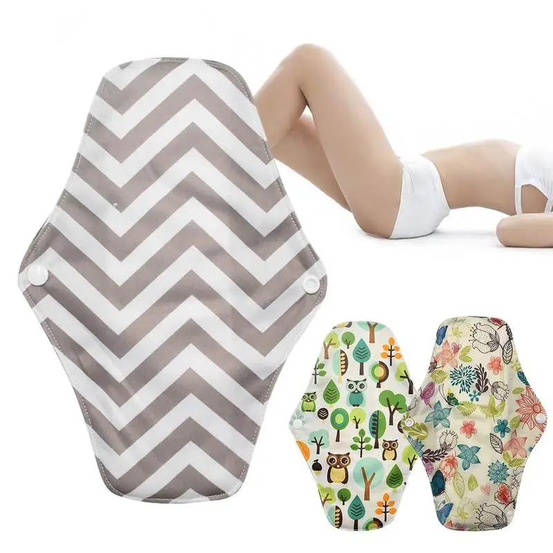 

Bamboo Charcoal Reusable Sanitary Washable Menstrual Cloth Pads Reusable AU HOT