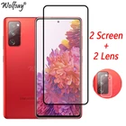 Полное закаленное стекло для Samsung Galaxy S20 FE Защита экрана для Samsung S20 Fan Edition стекло для камеры Samsung S20 FE стекло