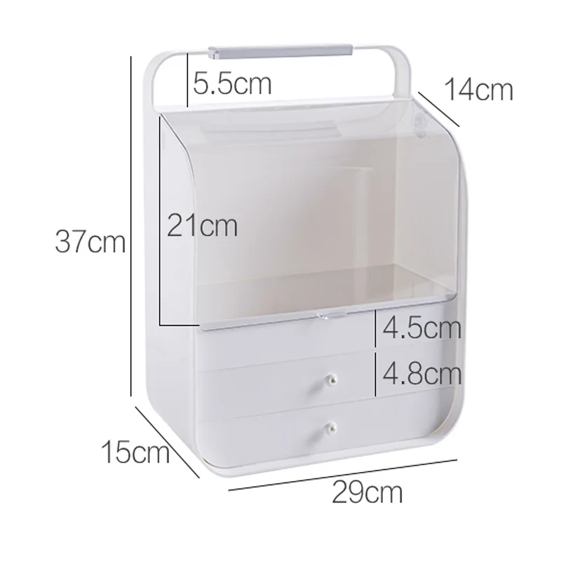 Ящик для хранения косметики пыленепроницаемый ящик ухода за кожей коробка