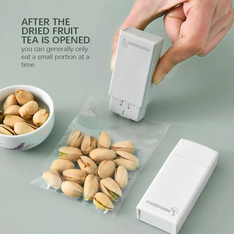 

Portable Sealing Household Machine Portable Mini Heat Sealer Snacks Vacuum Packaging Household Sealing Machine Food Bag Clip Sav