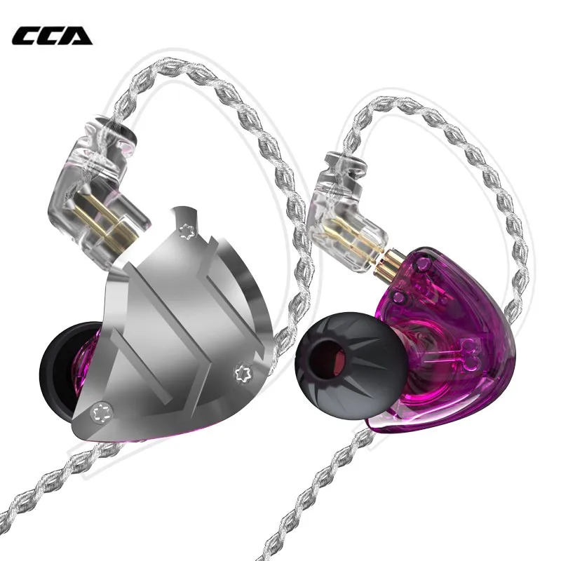 2020 CCA C10PRO/C10 PRO 4BA + 1DD гибридные наушники вкладыши Hifi Dj монитор для бега спортивные
