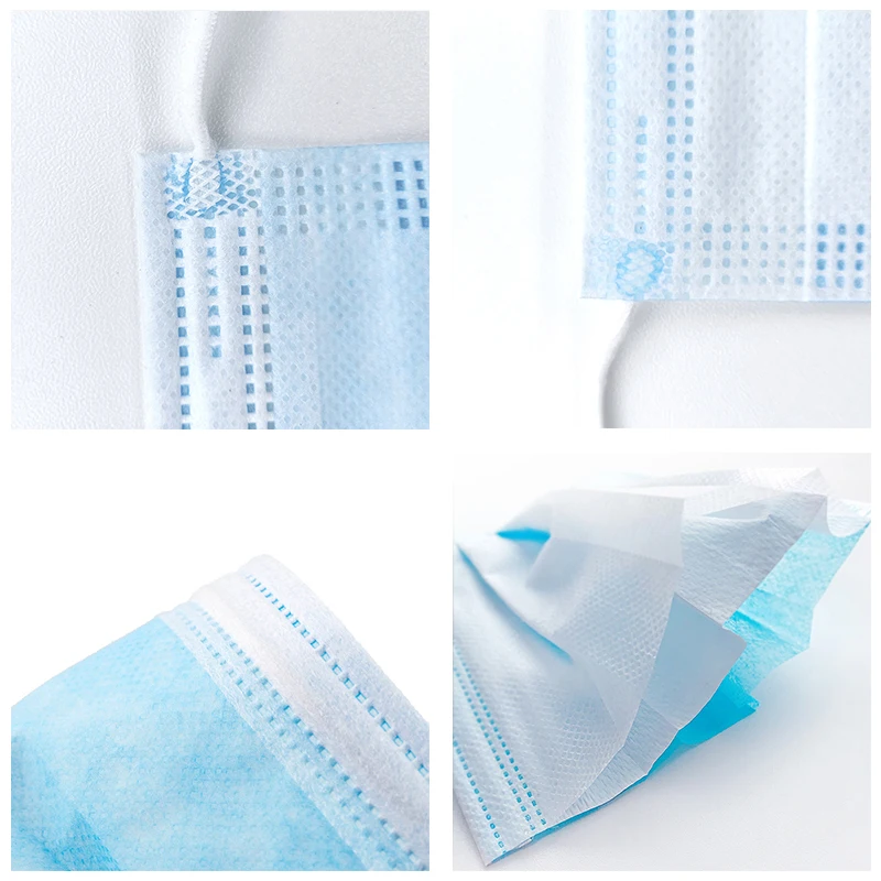 2 100 шт. антивирусное Одноразовые Маски Рот 3 Слои противопылевая лицевая маска