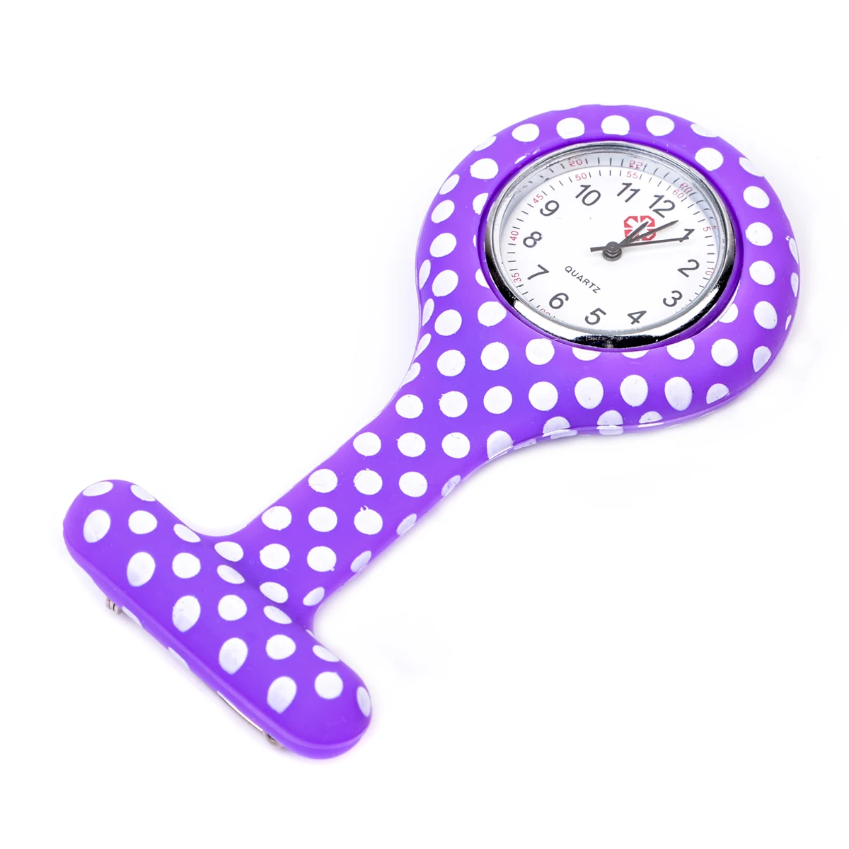 

12 Styles Silicone Medical Nurse Watches Colorful Printing Men Women Watches Portable Brooch Fob Pocket Quartz Watch Clock