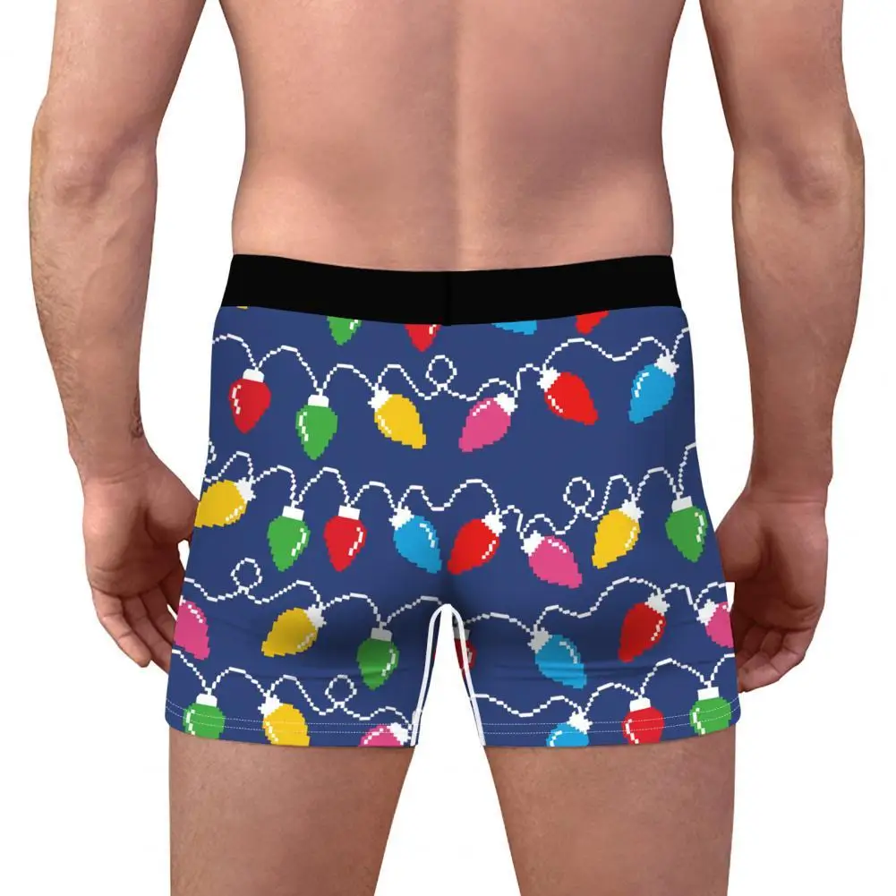 

Short Great Aseptic Pouch Creative Christmas Boxers Festive Men Boxers Pouch for Inner Wear