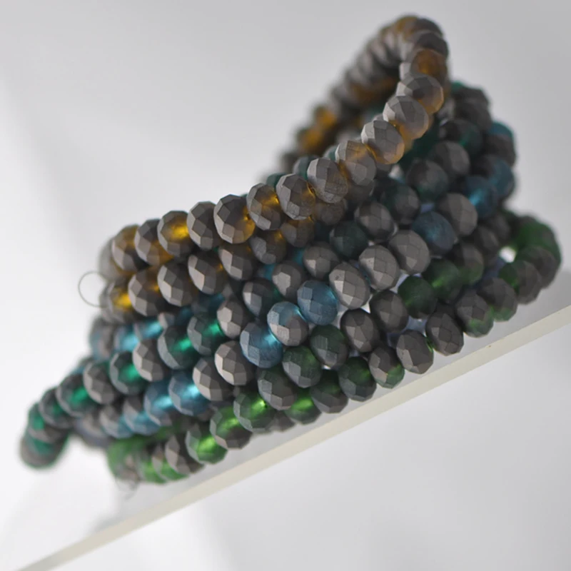 Тусклые глянцевые кристаллы BEAUCHAMP чешские бусины разделитель граненые матовые