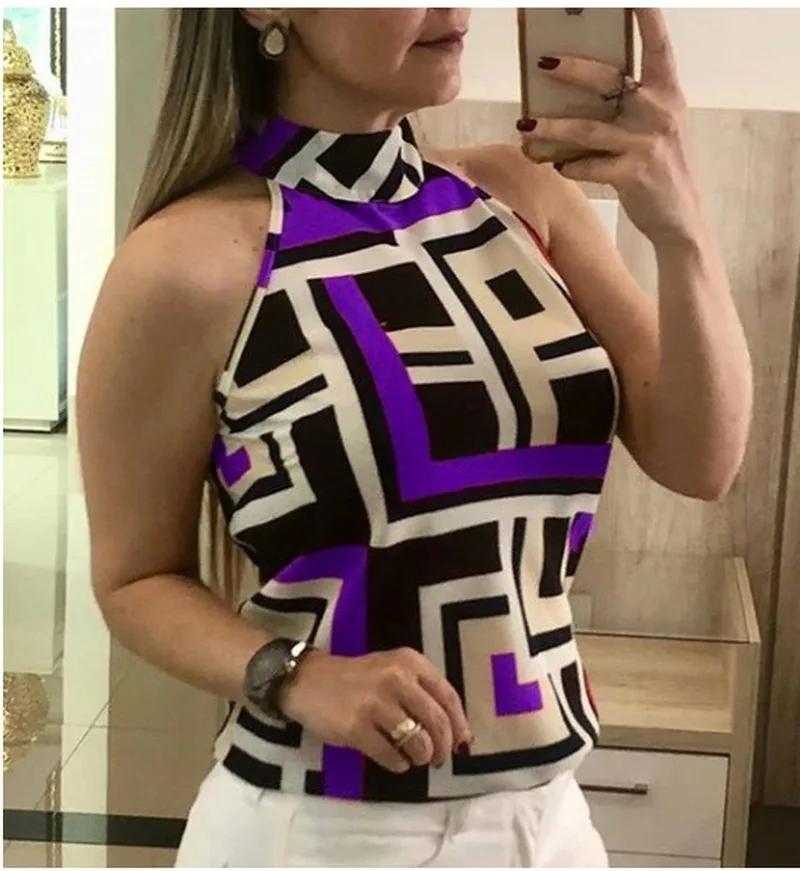 

New Fashion Women Solid Color Halter Casual Irregular Knitting T-Shirt Women Chic Basic Short T-shirt Clothing Top Plus Size 5XL