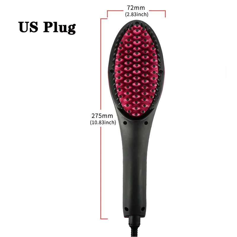 2018 просто прямые утюжки для выпрямления волос. Керамическая щетка способствует