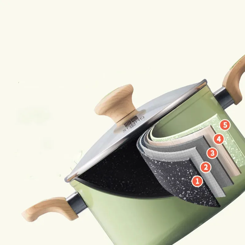 

Maifan Stone Non-stick Pot Household Stew Pot Porridge Pot Stew Pot Steamer Soup Pot General Pots and Pans Set Kitchen Pan