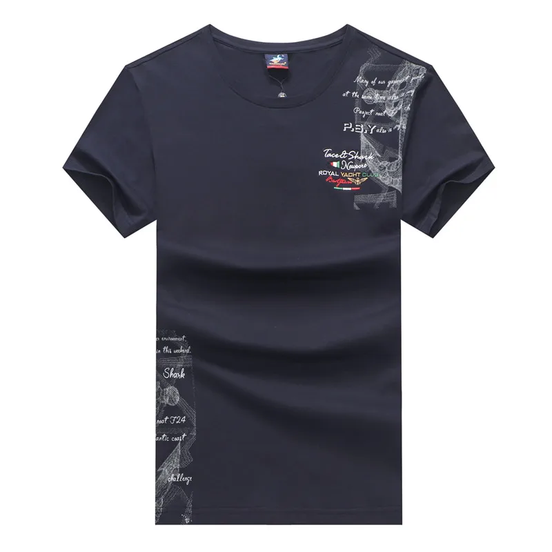 Модные мужские футболки camisetas военный бренд Tace & Shark Футболка мужская однотонная