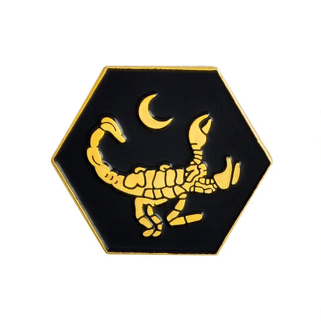 Fine Punk Dark Skeleton on finger Brooches Moon Scorpion Brooch Pins Enamel Pin Lapel Badges Women Men Accessories | Дом и сад