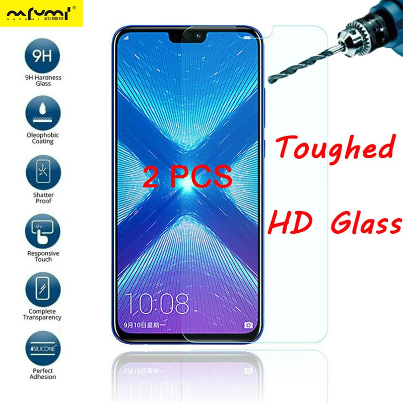2 шт. Защитная пленка для экрана Honor 20 Pro 20Lite 10i 20i прозрачное Закаленное стекло Huawei