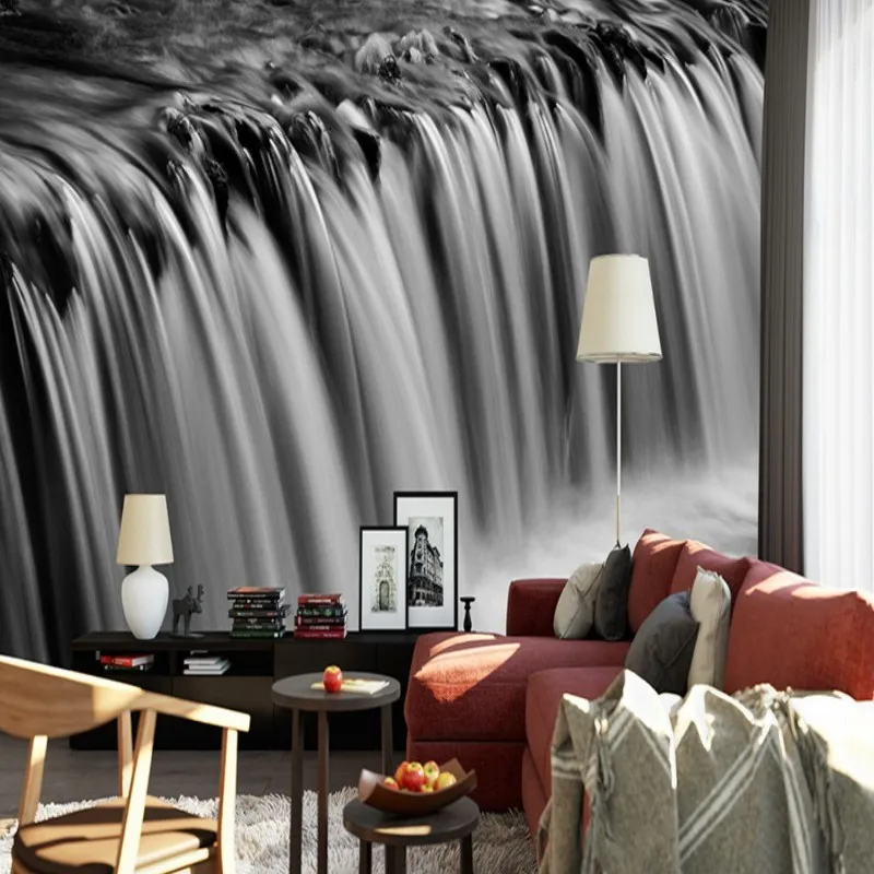 

Прямая поставка на заказ фотообои водопад Горы Художественная Страна Чудес 3d обои для стен Настенные обои Duvar Kagitlari