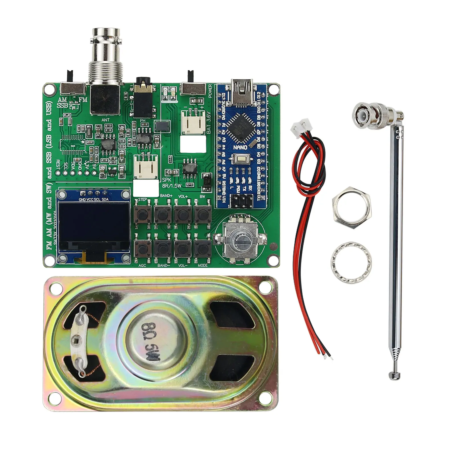 

Assembled SI4732 All Band Radio Receiver For DIY Uses Support FM AM (MW And SW) SSB (LSB And USB)