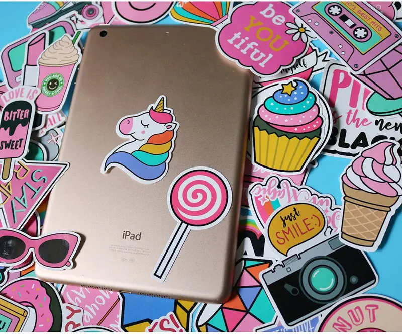 60 шт. виниловые наклейки для ноутбука скейтборда чемодана PS4|Канцелярские