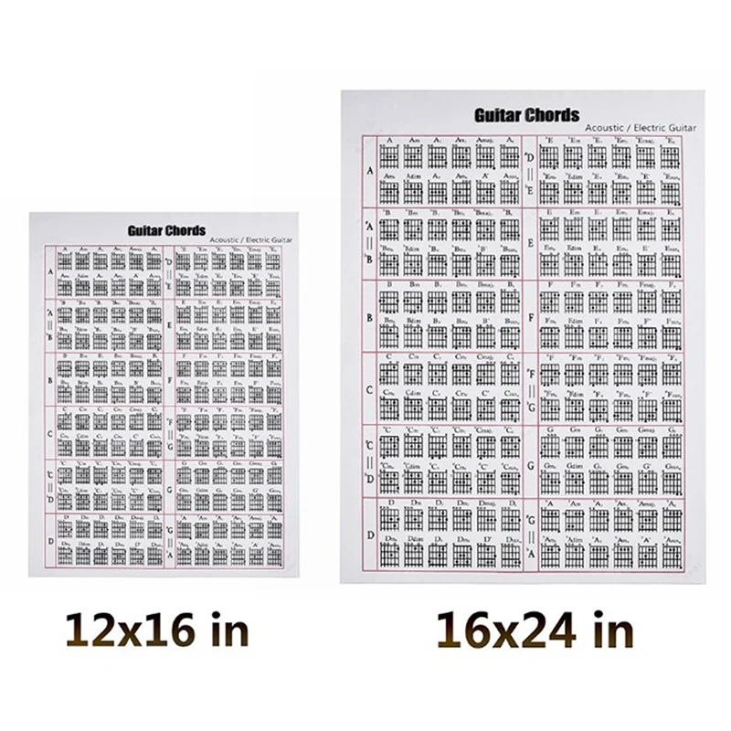elektrische akustische gitarre praxis akkorde skala chart aufkleber werkzeug lehren musik lernhilfe tabs für anfänger gitarre liebhaber fr
