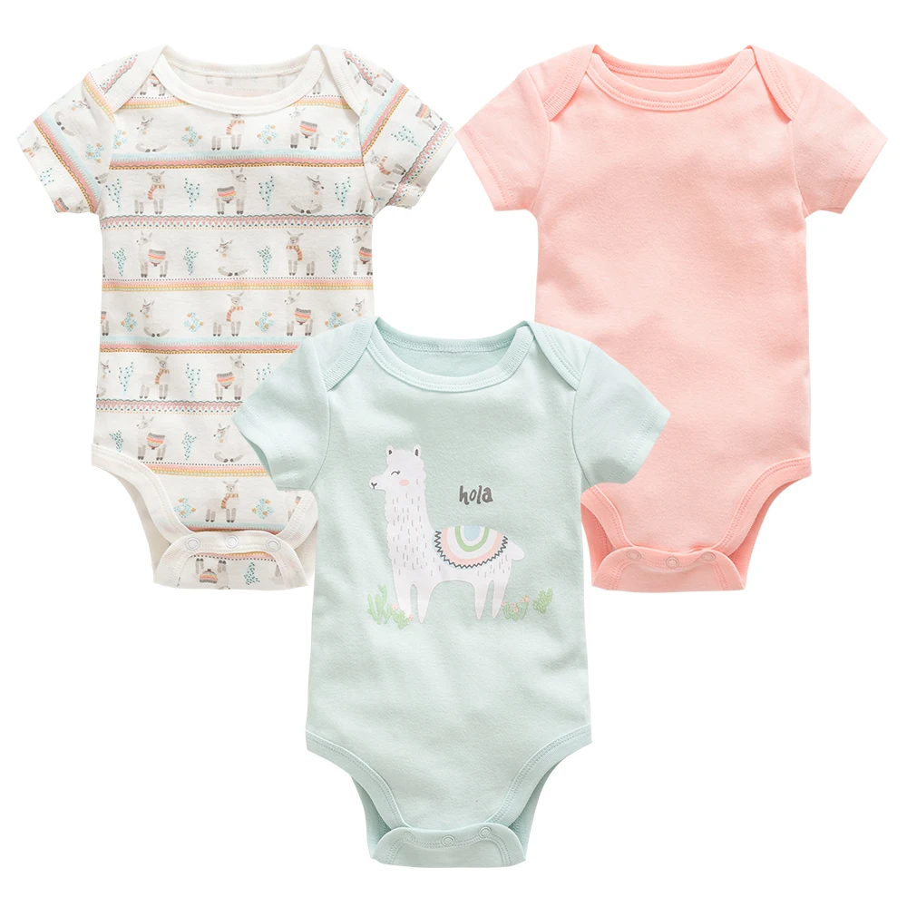 Newborn Baby Romper 3pcs Boy Body Suit Pop It 100% Cotton Cartoon Cute Infant Girl Jumpsuit Bebe Fille Naissance Playsuit Onesie | Детская