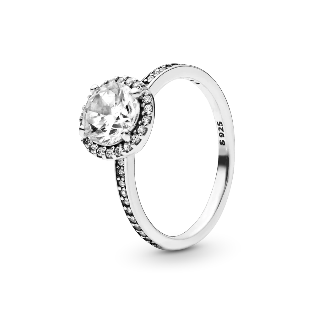 

FORVIONA Minimalism 925 Sterling Silver Sparkling Cut Zirconia Necklace Ear Studs Ring Women Wedding Engagement Jewelry Set