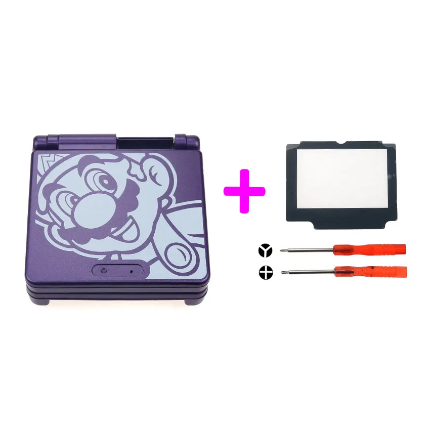 P Cltgxdd мультфильм полный корпус оболочки с кнопкой Замена для Nintendo Gameboy Advance SP для GBA SP игровая консоль чехол - Цвет: P