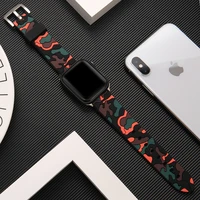 camouflage strap for apple watch band 44mm 40mm silicone belt correas bracelet watchband iwatch band 42mm 38mm series 6 5 4 3 se