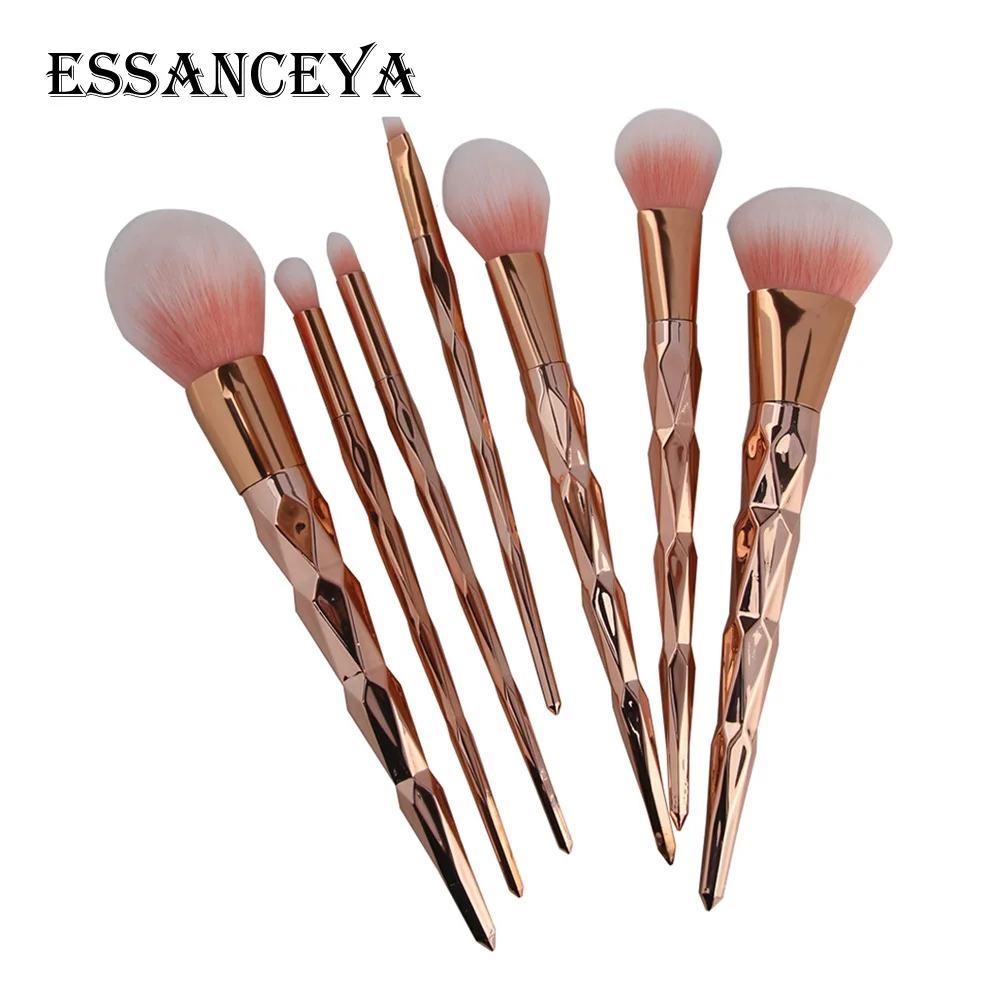 Набор кистей для макияжа ESSANCEYA 7 шт. пудра основа тени век подводка глаз румяна