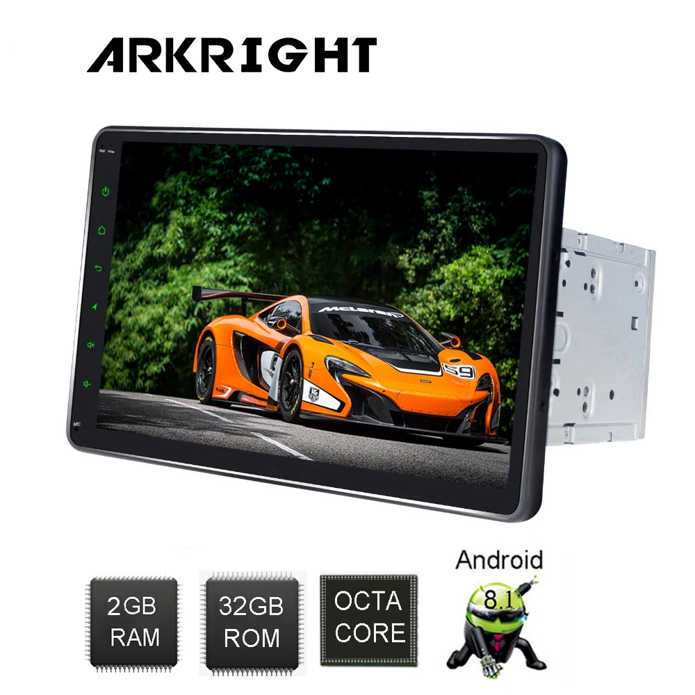 ARKRIGHT 10,1 ''2 Din Android автомобильное радио/головное устройство/HU/gps навигация/Автомобильный мультимедийный плеер SPDIF spilt экран Carplay