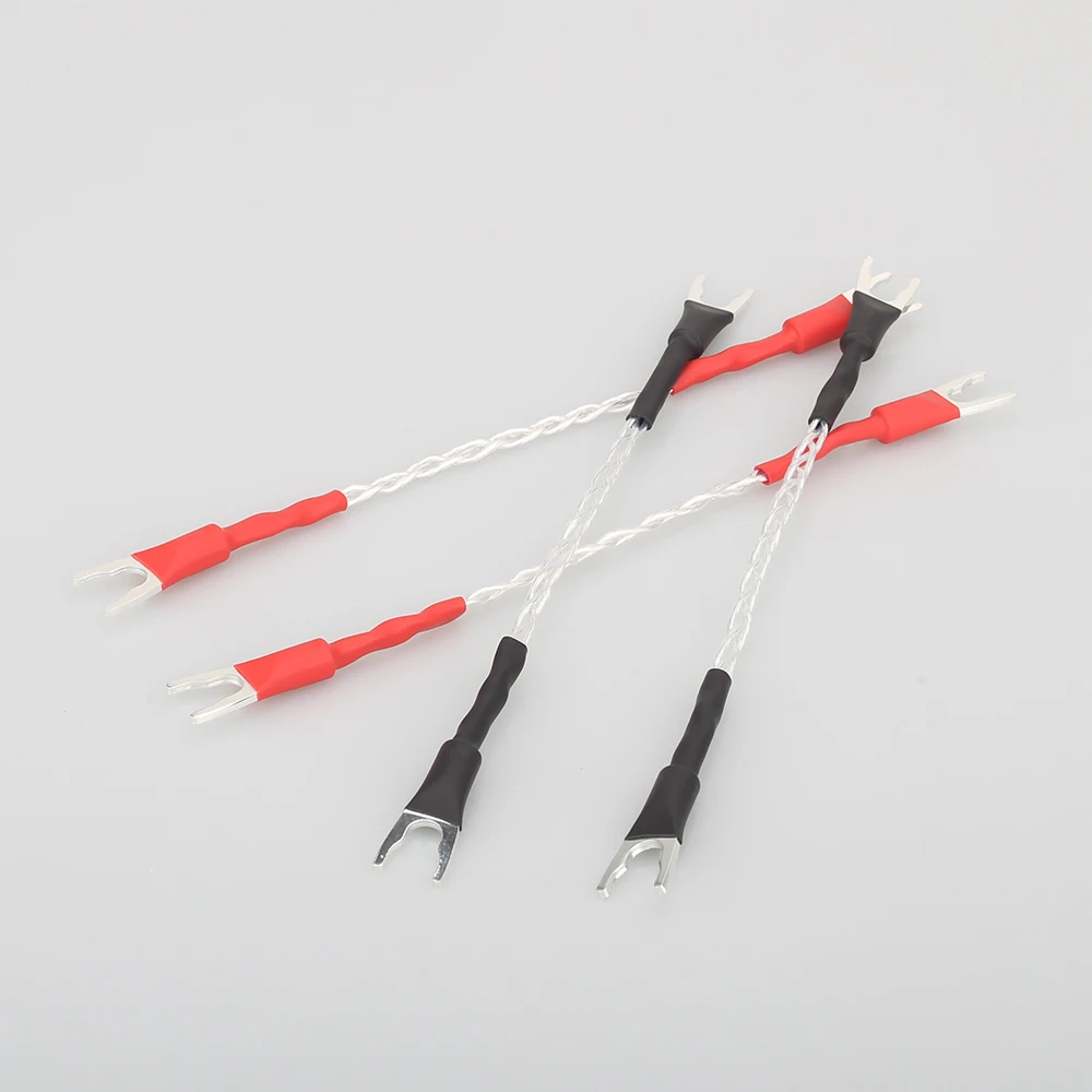 Hi End аудио посеребренный соединительный кабель Fi динамик джемпер для колонок