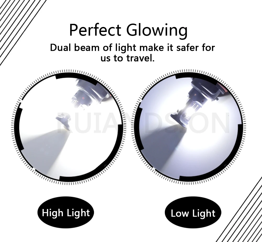 

1PC 12V 24V 1.8/8.6W ATV Scooter Motorcycle Head LED High/Low bixenon dual beam Light Lamp Bulb PH11 9014 Accessories for Yamaha