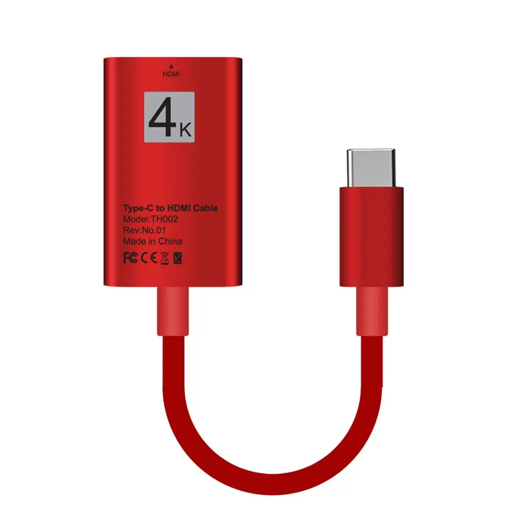 USB C type к HDMI HDTV AV кабель переходник для телевизора 4K samsung S10/S9 Plus/Note 9 HD tv Кабельный