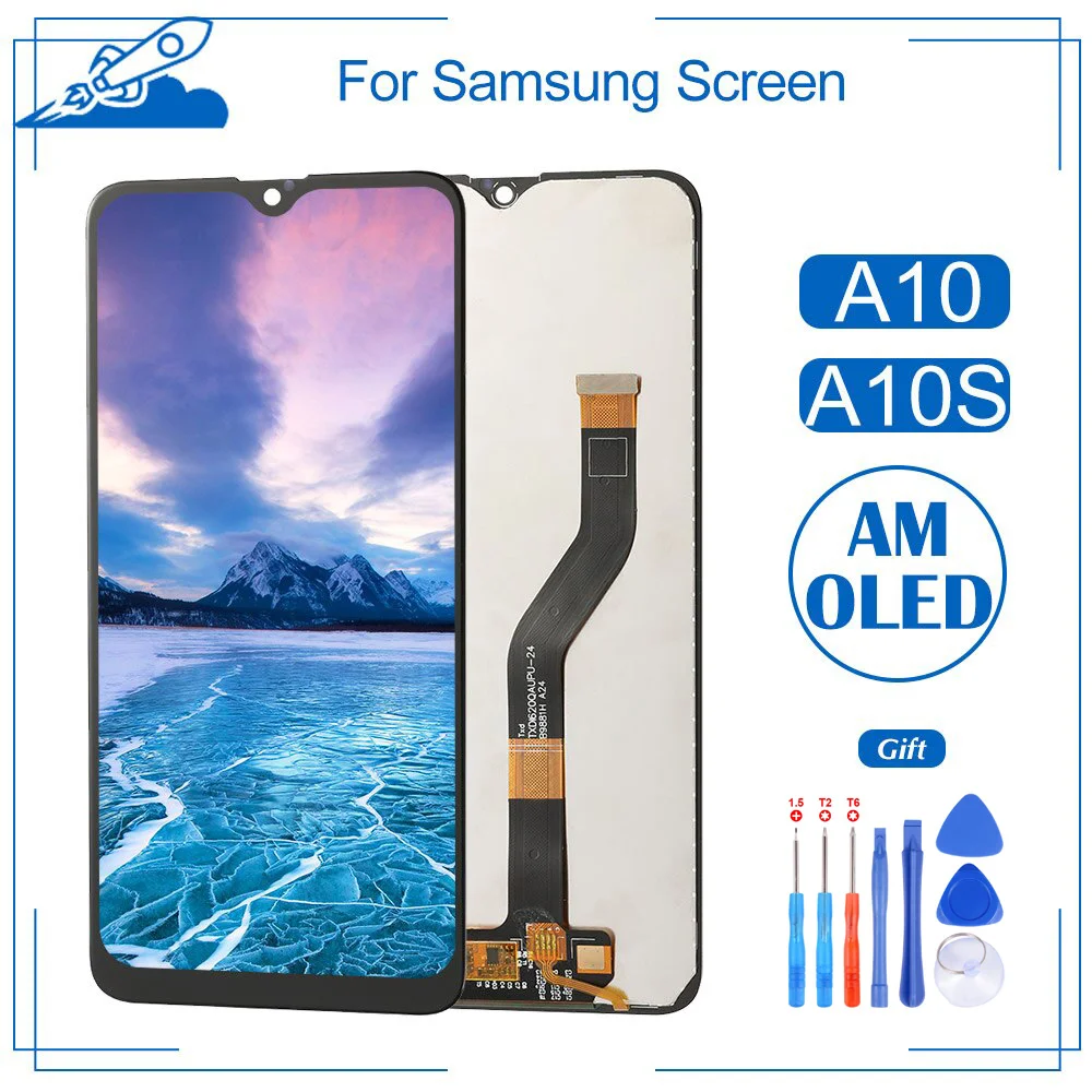 Топ OEM для Samsung Galaxy A10 A10S ЖК сенсорный экран дисплей OLED дигитайзер в сборе сменная