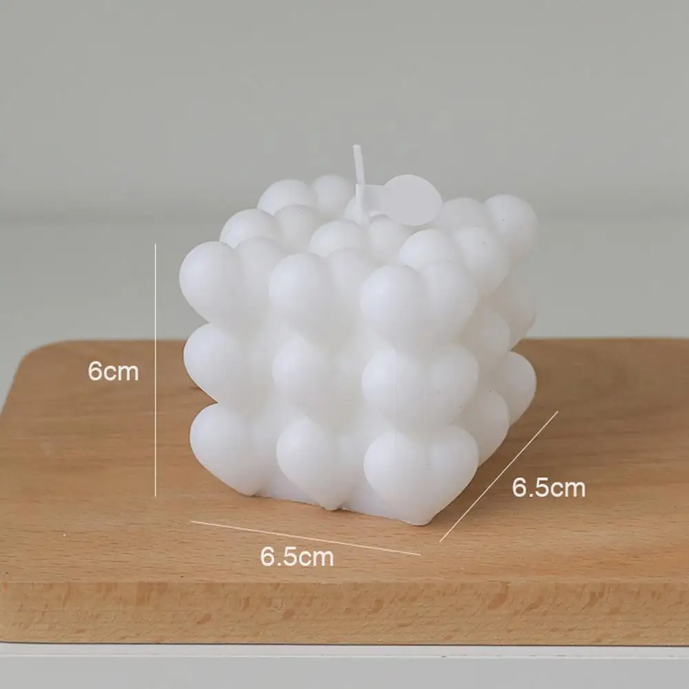 Кубическая ароматерапия в форме сердца свеча искусственный соевый воск