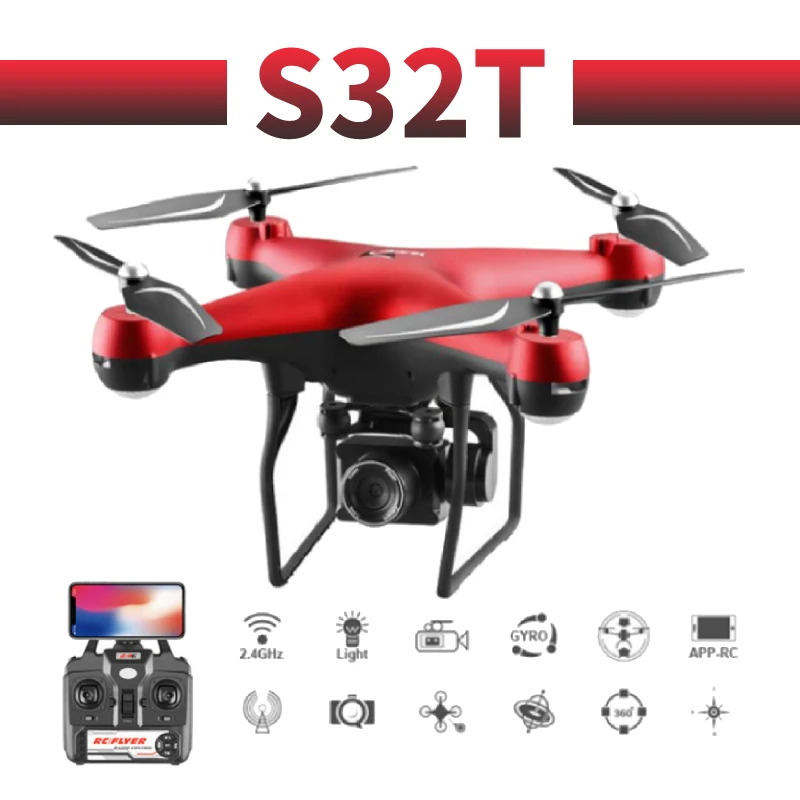 RC Квадрокоптер S32T Дрон 4K HD ESC широкоугольная камера Wi-Fi FPV высота холдинг селфи дроны Профессиональный 25 мин Время полета